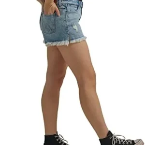 Wrangler Women’s High-Rise Vintage Denim Short