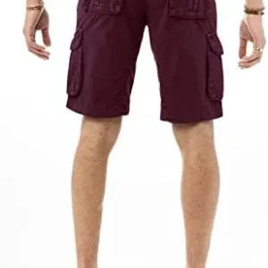 X RAY Men’s Raw X Belted Cargo Shorts Relaxed Fit Casual Tactical Knee Length