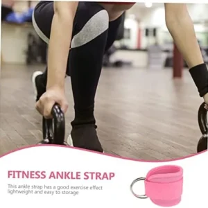 Yardwe 1 Pair Ankle Straps Ankle Buckles Ankle Accessories Cable Attachment Exercise Strap Hip Training Band Ankle Band Indoor Fitness Equipments Fitness Rope Resistance Band Leg Strap