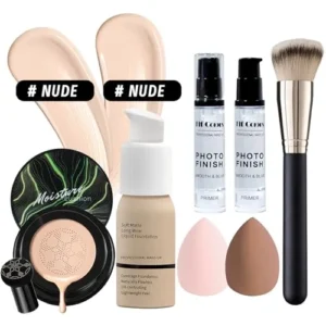 YBUETE All in One Makeup Kit Set for Women, Makeup Gift for Women Teen Girl, Eyeshadow Foundation CC Cream Face Primer, Makeup Brush Sponge, Lipstick, Eyebrow Soap Pencil Mascara Eyeliner Cosmetic bag