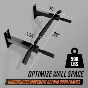 Yes4All Multifunctional Wall Mounted Pull Up Bar/King Stud Chin Up Bar For Home Gym Workout Strength Training Equipment