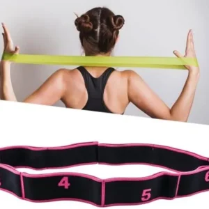 Yoga Strap Yoga Stretching Strap Resistance Band Elastic Multi Loop Stretch Strap for Exercise Gymnastics Gym Dance Beginners