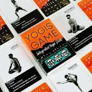 YOGIS Game Integrated Yoga Deck – 54 Educational Yoga Cards – Beginner Friendly – Teachers Tool – Creative Healthy Lifestyle Game – Yoga Instructions – Learn Yoga Anywhere – Portable Yoga Gift