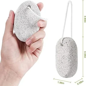 2PCS Natural Pumice Stone, Asqraqo Lava Pedicure Tools Hard Skin Callus Remover for Feet and Hands – Foot File Exfoliation to Remove Dead Skin, and Callusess