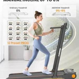 Abonow Walking Treadmill, 3 in 1 Foldable Treadmill with Incline Removable Desk, Install Free Under Desk Treadmill, 3.5HP Powerful Walking Pad for Home Office with Remote Control