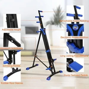 Aceshin Vertical Climber Machine Home Gym Exercise Folding Climbing Machine Fitness Stepper for Whole Body Cardio Workout Training