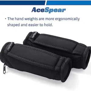 AceSpear Hand Weights for Women Men 1lb 2lbs 3lbs 4lbs Soft Dumbbells of 2, Detachable Walking Weight for Aerobics, Jogging, Running