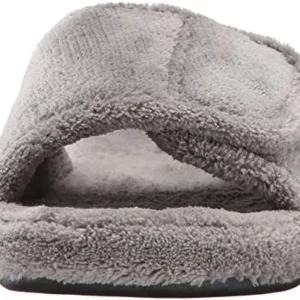 Acorn Men’s Spa Slide Slippers with Adjustable Strap and Soft Terry Lining