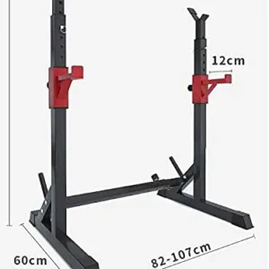 Adjustable Squat Rack Barbell Free Bench Press Barbell Rack Squat Rack Bench Press, Fitness Equipment Home Men’s Gantry Rack, Barbell Set Adjustable Height