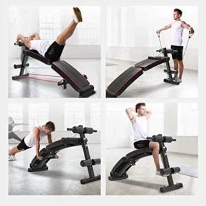 Adjustable Weight Bench,Multifunctional Abdominal Device Fitness Portableme Equipments Gym Training Muscles,Max Load 250Kg