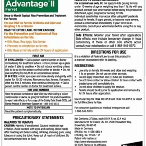 Advantage II Ferret Vet-Recommended Flea Treatment & Prevention | Ferret 1+ lbs. | 2-Month Supply