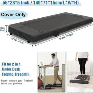 Aidetech Under Desk Treadmill Cover, Dust-Proof Walking Pad Cover, Waterproof Protective Cover for Walking Treadmill Office Under Desk(Cover Only)