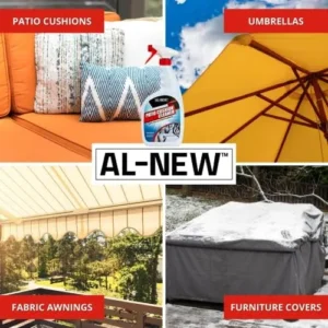 AL-NEW Patio Cushion Cleaner | Safe For Use On Outdoor Fabrics Such As Patio Cushions, Awnings, Furniture Covers, and more (32 Ounce)