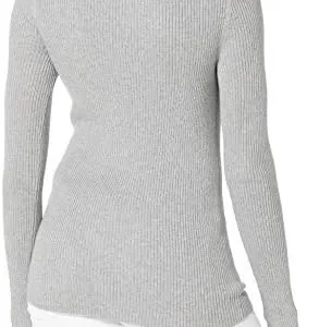 Amazon Essentials Women’s Lightweight Ribbed Long-Sleeve Boat Neck Slim-Fit Sweater