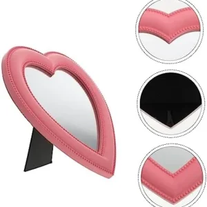 ARTIBETTER 8 pcs Heart-Shaped Cosmetic Mirror Travel Makeup Mirror Home Decor Mirrors Makeup Tools Beauty Accessory Living Room Mirror Creative Shape Cosmetics Mirror Makeup Mirror for Women