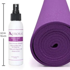 AURORAE Natural & Organic Yoga Mat Wash Cleaner 4 fl oz Safe, Cleans, Restores and Refreshes. Made local In the USA