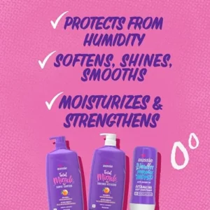 Aussie Total Miracle Hair Care Bundle: Shampoo and Conditioner with 3 Minute Deep Conditioner Treatment, Apricot & Macadamia Oil, Paraben-Free, for Damaged Hair, 26.2 Fl Oz & 8 Fl Oz, 3 Pieces