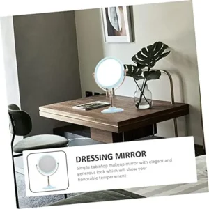 balacoo 4pcs Double Sided Vanity Mirror Desk Mirror Make up Mirror Round Mirror Vintage Mirrors Hand Held Mirror Girls Dresser Beauty Vanity Table Indoor Woman Aluminum Mirror Accessories