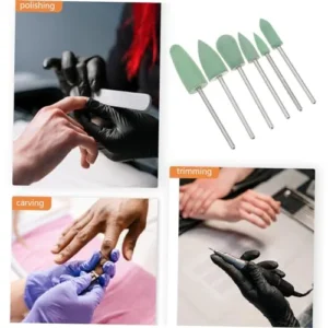 Balacoo 6pcs Nail Polish Set Nail Accessories Women Drill Bits for Nails Manicure Nail Bits Women Nail Drill Bit Nail Drill Bits Acrylic Tool Stainless Steel Women’s