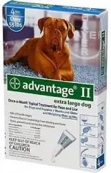 Bayer Animal Health Advantage 4-Month Dogs Over 55 Lbs (Blue)