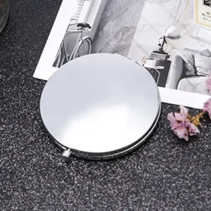 Beaupretty 1pc Vanity Mirror Chic Mirror Ladies Wallet Mini Pocket Mirror Double Sided Beauty Mirror Round Makeup Mirror Makeup Tool Womens Wallet Travel Metal Cosmetic Folding Mirror