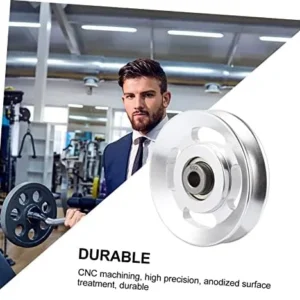 BIUDECO Aluminum Alloy Pulley Weight Lifting Accessories Aluminium Alloy Fitness Pulley Wheel Nylon Bearing Pulley Exercise Machines for Home Gym Rings for Women Universal Miss Lift Wheel