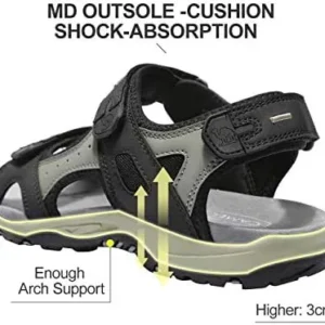 CAMEL CROWN Hiking Sandals for Men Waterproof Sport Sandals Walking Comfortable Shoes Beach Water with Arch Support