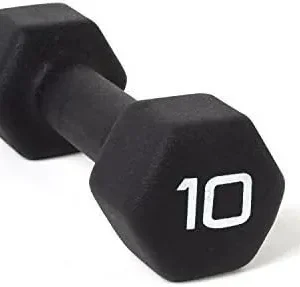 CAP Barbell Black Neoprene Coated Dumbbell Weights | Single, Pair or Set