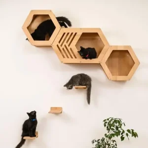 Cat Hexagon House, Cat Shelves for Wall, Modern Cat Wall Furniture, Hexagon Cat Shelf for Wall, Large Cat Bed, Cat Tower, Cat Shelves, Cat Play Furniture