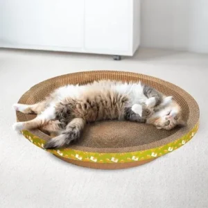 Cat Scratching Bowl – Corrugated Scratch Pad and Bed, Cat-Friendly Scratching Bowl, Grind Claws and Protect Furniture, Keep Your Feline Happy and Furniture Safe/870