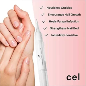 Cel MD Cuticle Oil Pen Nail Strengthener Repair Serum – Nail Repair For Damaged Nails – Helps Repair & Nourish Cracked Nails and Rigid Dry Cuticles – Set of 2