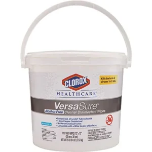 Clorox Healthcare Versasure Alcohol-Free Cleaner Disinfectant Wipes, CloroxPro Healthcare Cleaning and Industrial Cleaning, 110 Count – 17595