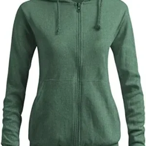 CLOVERY Women’s Casual Zip-up Hoodie Basic Long Sleeve Hoodie