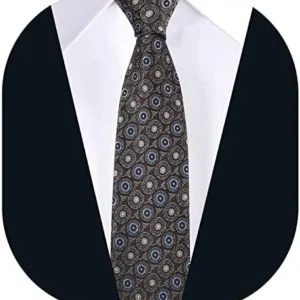 CROATTA Men’s Stripe Ties, Polka Dot Tie, 2.95″ Classic Business Casual Necktie, Anti-wrinkle and Durable