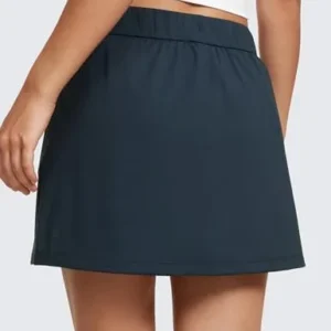 CRZ YOGA 4-Way Stretch Skirts for Women High Waisted Work Casual Golf Tennis Skirt Skorts with 5 Pockets