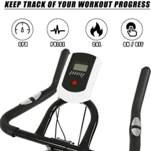 Cycling Bike Exercise Bike Indoor cycling bike Bicycle Cardio Fitness Cycle Trainer Heart Pulse w/LED Display Exercise Bikes Stationary Indoor