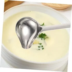 DECHOUS 3pcs Spoon Sauce Metal Ladle Cream Separator Good Good Jam Ladles for Serving Laddle Crepe Spreader Canning Ladle Gravy Ladle Kitchen Gadgets Cooking Oil Household