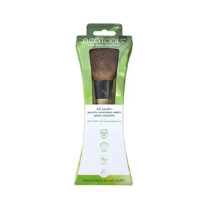 EcoTools Full Powder Makeup Brush, For Blush, Bronzer & Setting Powder, Large, Fluffy Makeup Brush, Eco-Friendly Complexion Brush, Synthetic Bristles, Vegan & Cruelty-Free, 1 Count