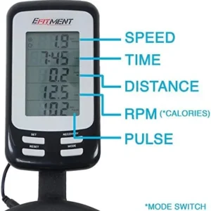 EFITMENT Indoor Cycle Bike, Magnetic Cycling Trainer Exercise with Belt Drive, LCD Monitor and Pulse Monitor