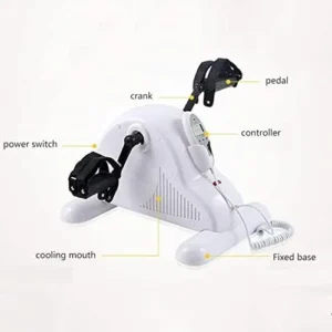 Electric Under Desk Bike Pedal Exerciser, Electric Pedal Portable Mini Exercise Bike Stepper Electric Pedal Exerciser Portable Mini Exercise Bike Rehabilitation Machine Hand Arm Knee Leg Exercise Pedd