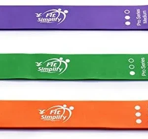 Fit Simplify Pro Series Resistance Loop Exercise Bands, Set of 3