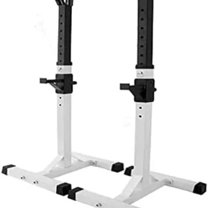 Fitness Bench Press Equipment Home & Gym Squat Rack Weight Lifting Stand Barbell Adjustable Home Gym Equipment Portable Fitness Training Machines Workouts for Indoor Exercise Build