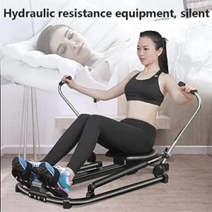 Fitness Equipment Equipment Home Gym Folding Rowing Machines Enhanced Version Fitness Equipment 360° Paddling Double Resistance Adjustment Max User Weight 120(Exercise Fitness)