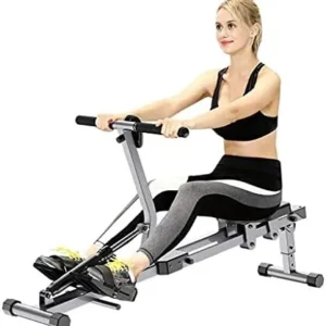 Fitness Equipment Rowing Machine Hydraulic Water Resistance Simple Rowing Machine Indoor Abdominal Weight Loss Machine Home Fitness Equipment Black (Physical Exercise) (Black 142 * 48 * 30cm)