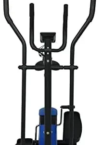 Floor Bike Pedals Elliptical Trainer with Rate and LCD,Elliptical Machine for Home Use, Eliptical Exercise Machine for Indoor Workout, Arm Weights Walking Women (Blue, 1208)