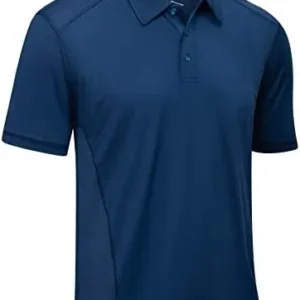 GEEK LIGHTING Golf Shirts for Men Short Sleeve Moisture Wicking Shirts Summer Casual Tops