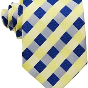 Geotae Zerun New Classic Men’s Plaids Checks Silk Tie Necktie