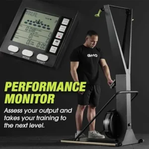 GMWD Ski Exercise Machine, Ski Equipment Indoor Aerobic Wind Resistance Machine, Indoor Strength Training Home Gym Equipment