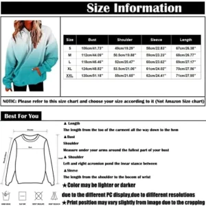 GOFULY Womens Pullover Fall Tie Dye Gradient Graphic Hoodie Drawstring Long Sleeve Sweatshirt Winter Oversized Casual Outfits