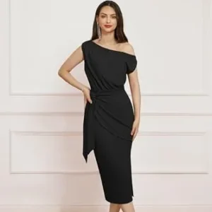 GRACE KARIN 2024 Women’s One Shoulder Cocktail Dresses for Evening Party Bodycon Midi Dresses